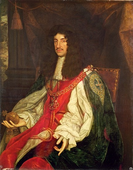 Portrait of King Charles II, c.1660-65 de (studio of) John Michael Wright