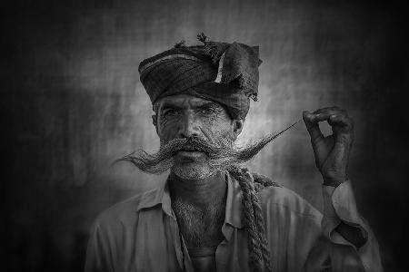 Old Rajasthani man