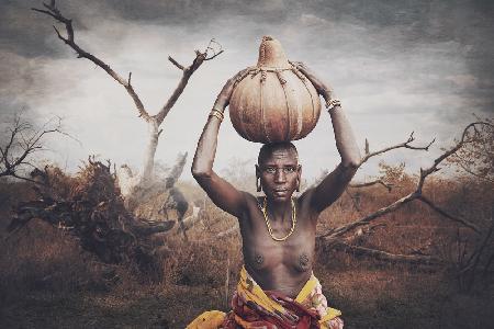 Omo Valley woman Mursi