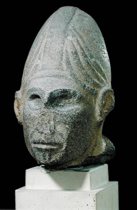 Head of a  god, from Jabbil, Northern Syria de Syrian