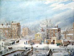 Marylebone Road at the Junction with Lisson Grove and Stingo Lane Showing the Philological School in