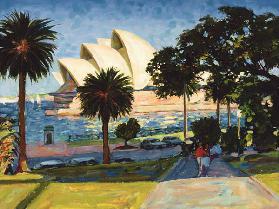 Sydney Opera House, PM, 1990 (oil on canvas) 