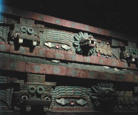 Reproduction of the Temple of Quetzalcoatl de Teotihuacan