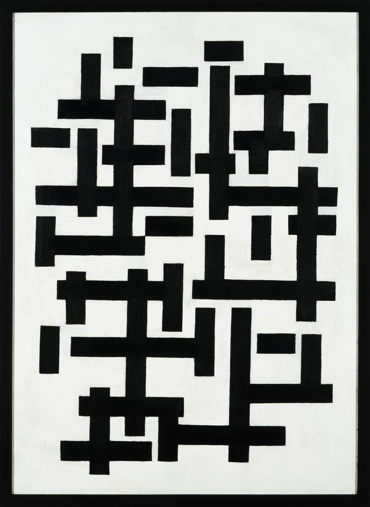 Composition black and white - Theo van Doesburg de Theo van Doesburg