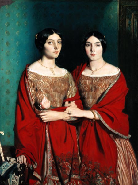 The two sisters of the artist. de Théodore Chassériau