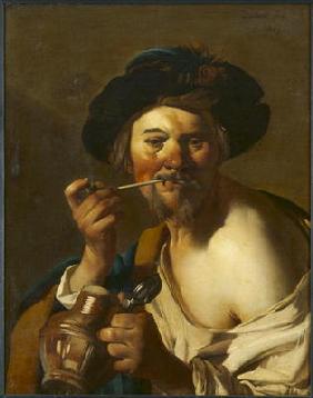 The Drinker (oil on canvas)