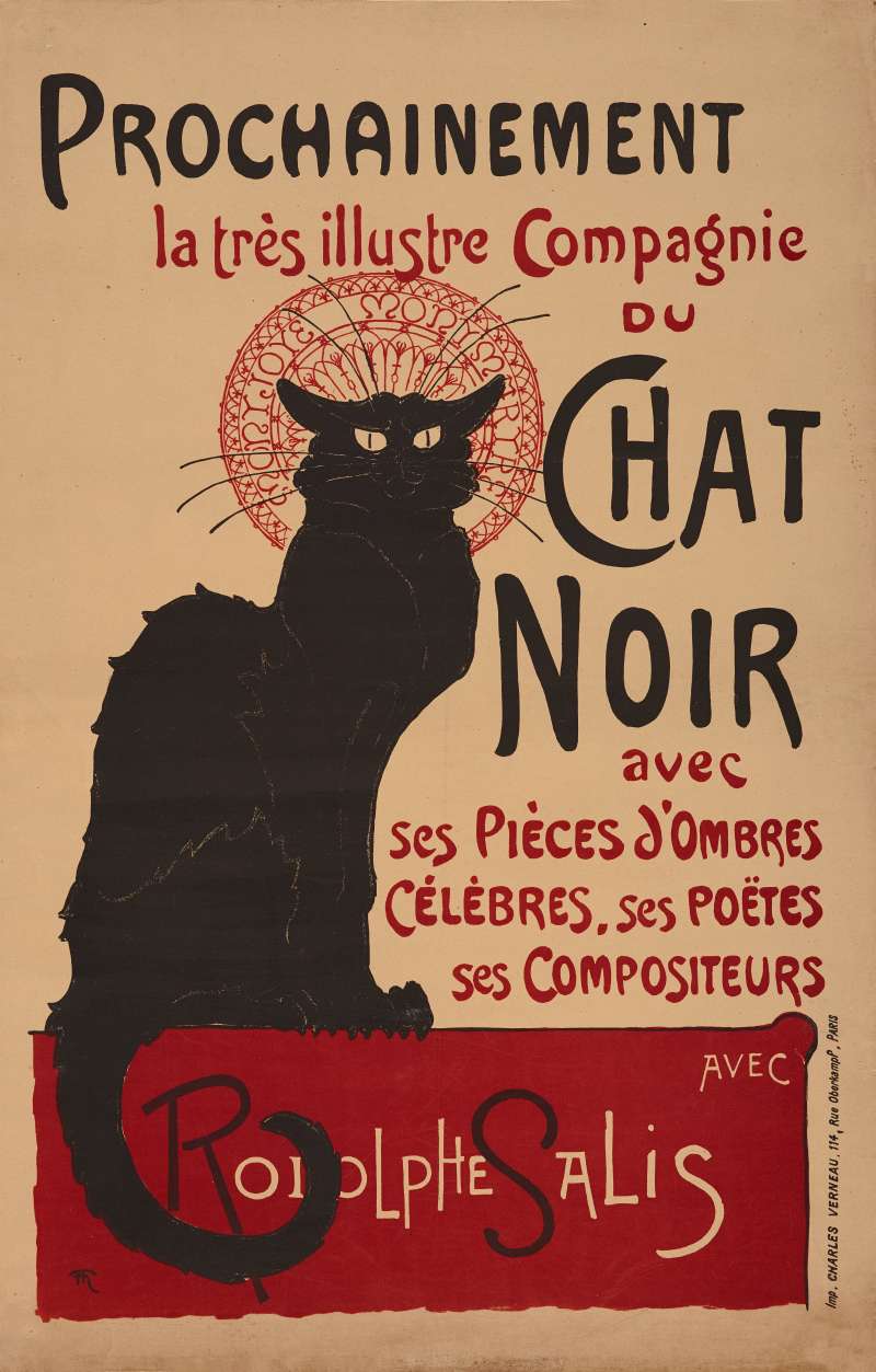 Prochainement la trés illustre Compagnie du Chat Noir avec Rodolphe Salis (2 de Théophile-Alexandre Steinlen