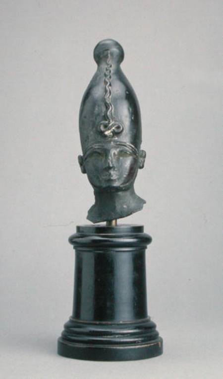 Head of the god Osiris de Third Intermediate Period Egyptian