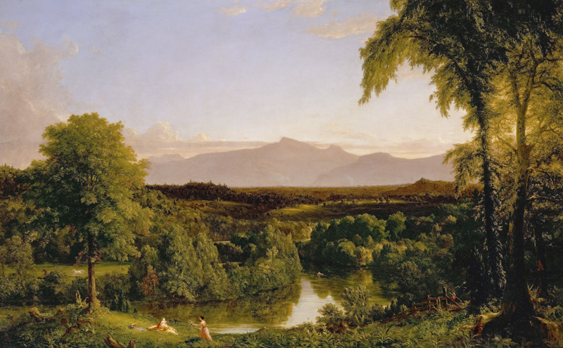 View on the Catskill Early Autumn de Thomas Cole