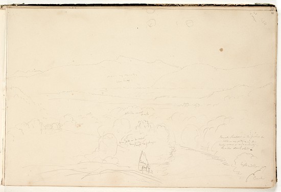 Landscape,  (pencil on paper) de Thomas Cole