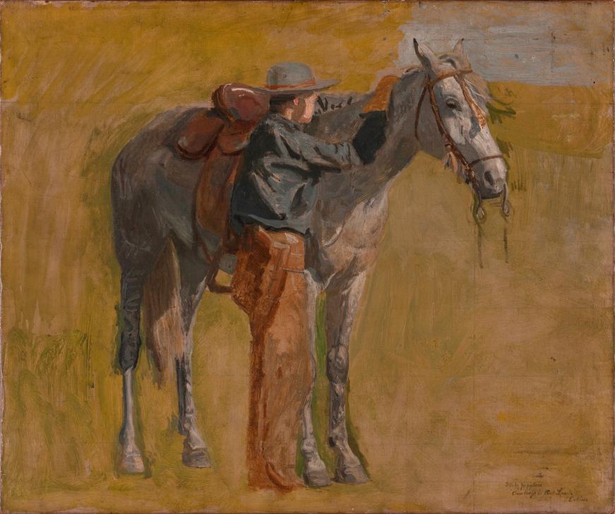 Cowboy: Study for ‘Cowboys in the Badlands' de Thomas Eakins