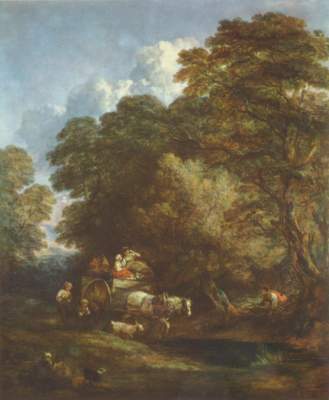 The market cart de Thomas Gainsborough