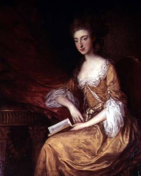 Portrait of a Lady with a Book de Thomas Gainsborough
