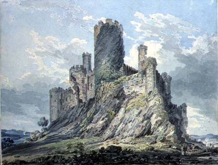 Conway Castle (w/c & pencil on paper) de Thomas Girtin