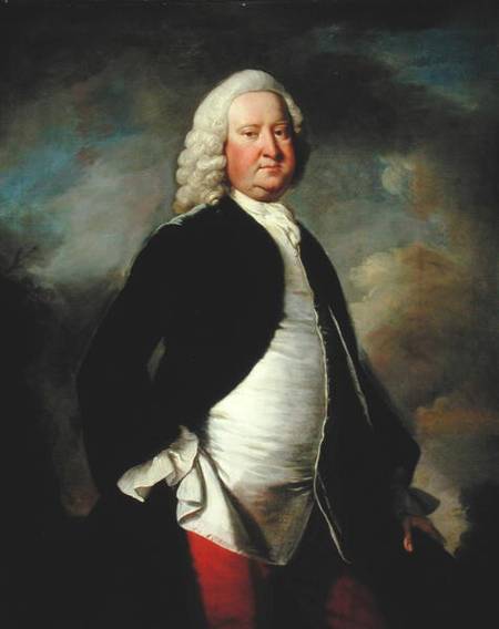 Portrait of Sir Watkin Williams Wynn de Thomas Hudson