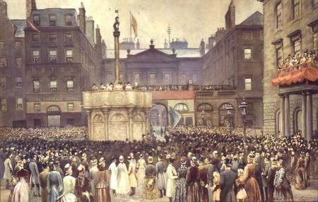 The Presentation of the Restored Market Cross, Edinburgh, to the Magistrates Council by the Right Ho de Thomas L. Sawers