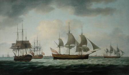 Merchant Vessels off the Coast de Thomas Luny