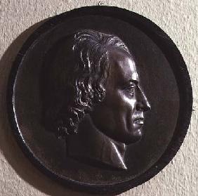 Portrait medallion of Alfred Lord Tennyson (1809-92)