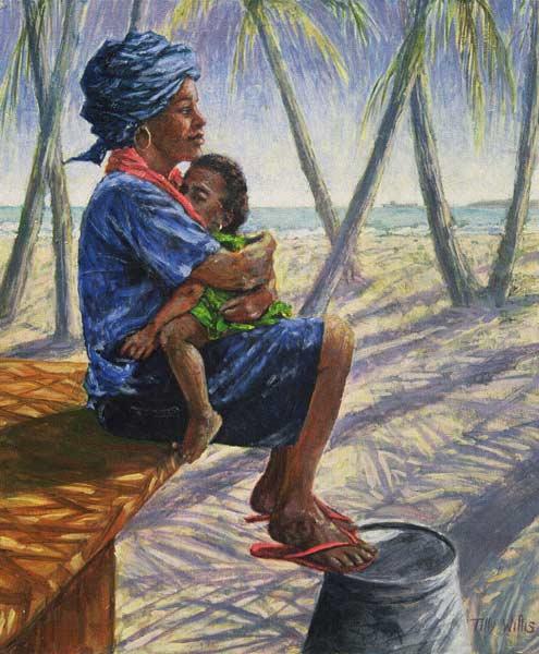 Mother Love, 2003 (oil on board) 