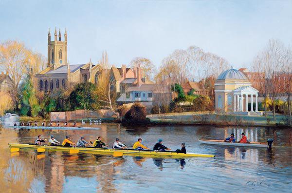 Winter Training at Hampton (óleo sobre lienzo) 