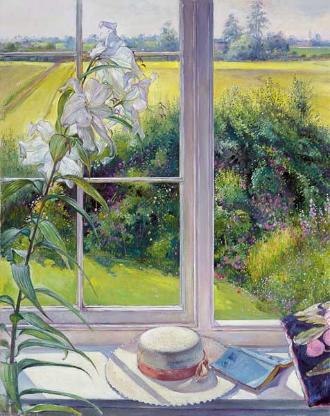 Asiento de ventana y lirio de Timothy  Easton