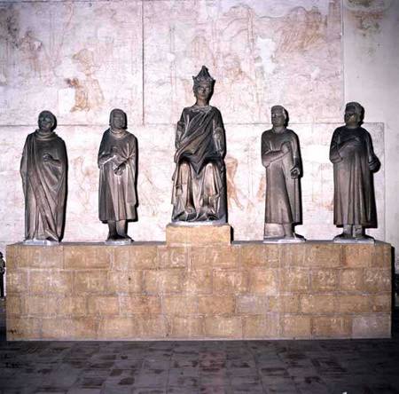 Statue of Henry VII (1274/5-1313), Holy Roman Emperor, with his Counsellors de Tino  di Camaino