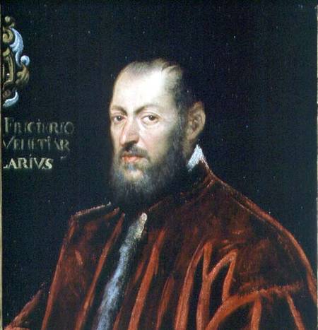 Portrait of Andrea Frizier, Grand Chancellor of Venice de Tintoretto (aliasJacopo Robusti)