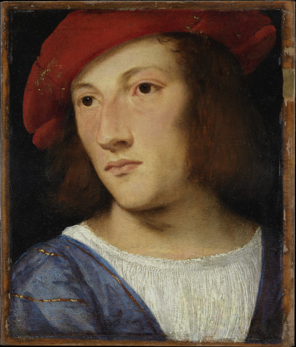 Portrait of a Young Man de Tizian