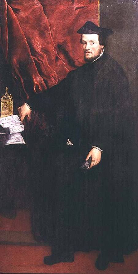 Portrait of Cristoforo Madruzzo, Cardinal and Bishop of Trent de Tiziano Vecellio