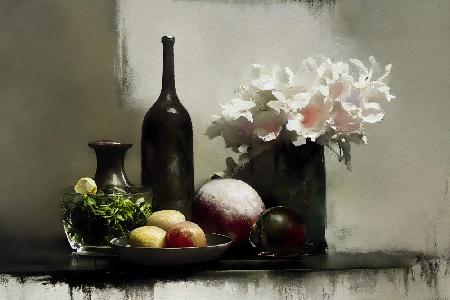 Stilllife With Black Bottle