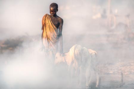 Mundari herdsman