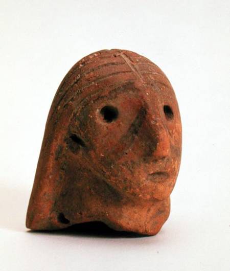 Head of a female figurine, Krinichki de Tripolye