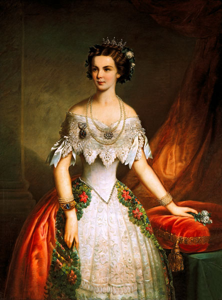 Elisabeth von Österreich (1837-1898) als Verlobte, im Alter von 16 Jahren de (um 1900) Anonym