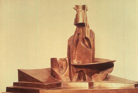Evolución de una botella en el espacio de Umberto Boccioni