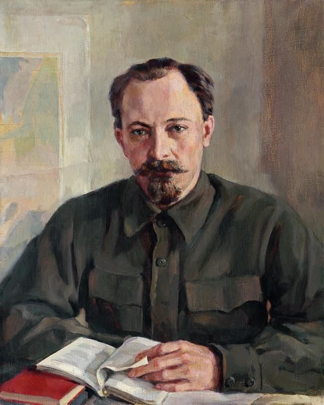 Portrait of the politician Felix E. Dzerzhinsky (1877-1926), the chairman of Cheka de Unbekannter Künstler