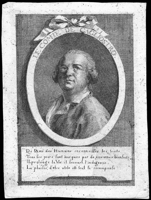 Count Alessandro di Cagliostro (1743-1795) de Unbekannter Künstler