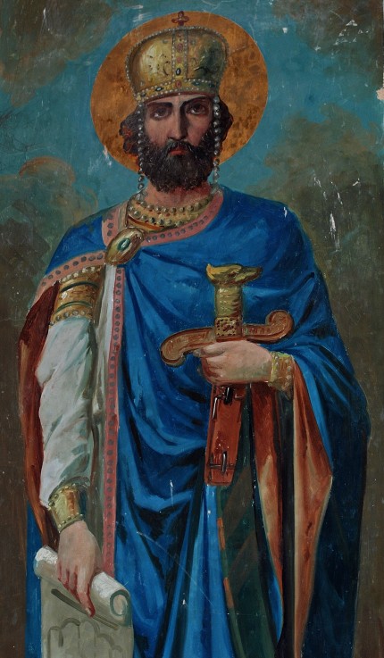 King David IV of Georgia de Unbekannter Künstler