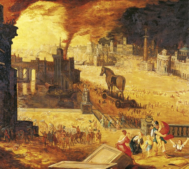 The Siege of Troy de Unbekannter Künstler