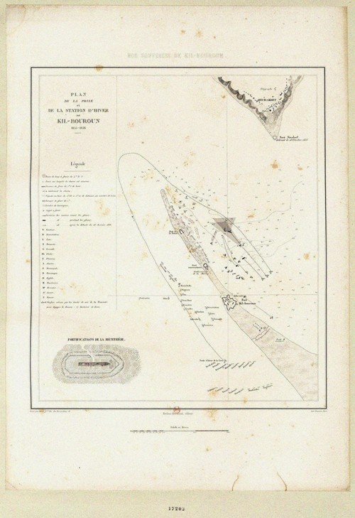 The Floating batteries at the Siege of Kinburn 1855-1856 de Unbekannter Künstler