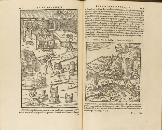 Illustration from De re metallica libri XII by Georgius Agricola de Unbekannter Künstler