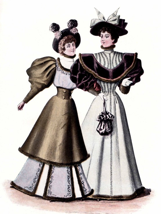 Parisian Street Dress 1894 (From the "Toilette parisienne") de Unbekannter Künstler
