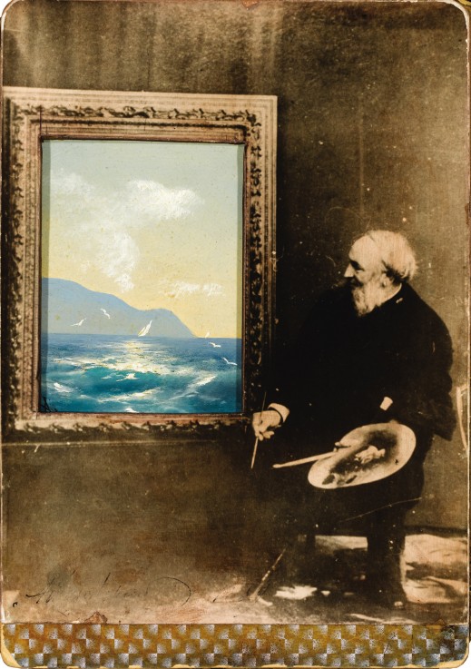 Portrait of the artist Ivan Aivazovsky (1817-1900) de Unbekannter Künstler