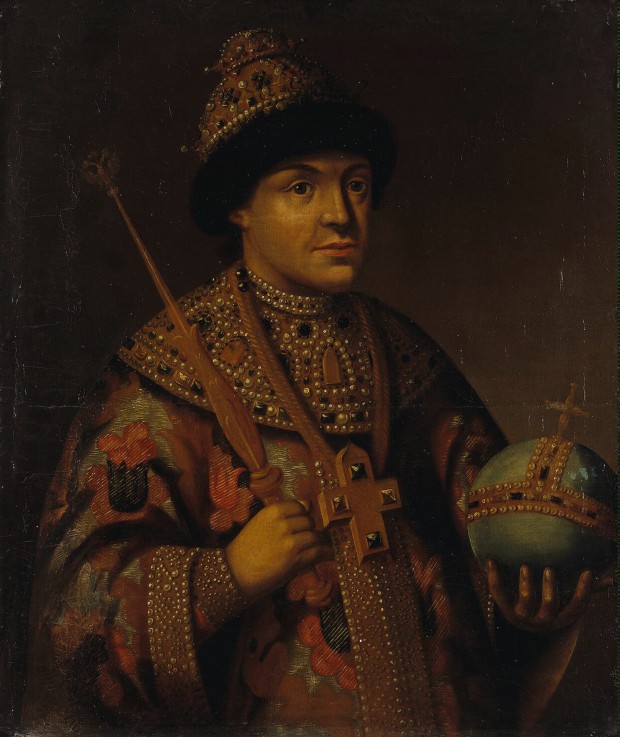 Portrait of the Tsar Feodor (Theodore) III Alexeevich of Russia (1661-1682) de Unbekannter Künstler