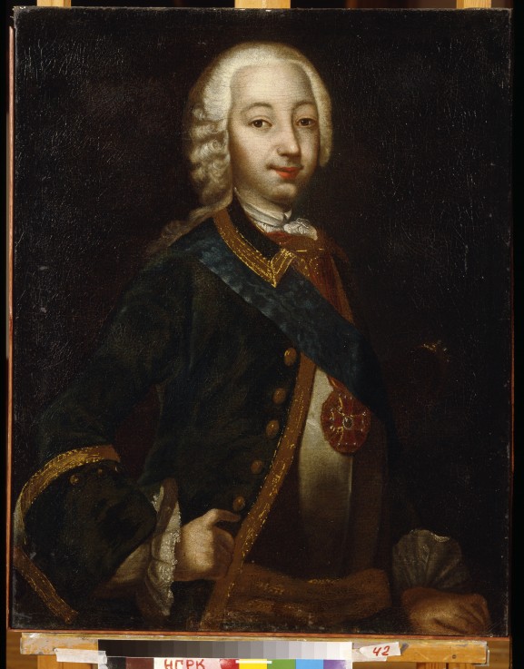 Portrait of the Tsar Peter III of Russia (1728-1762) de Unbekannter Künstler