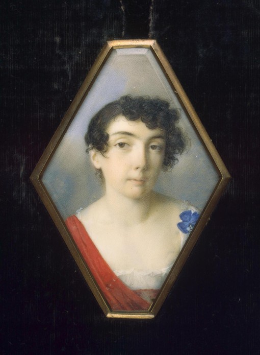 Portrait of Anna Mikhailovna Khitrovo, née Golenishcheva-Kutuzova (1782-1846) de Unbekannter Künstler