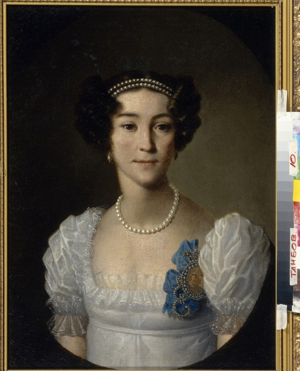 Portrait of Countess Anna Alexeyevna Orlova of Chesma (1785-1848) de Unbekannter Künstler