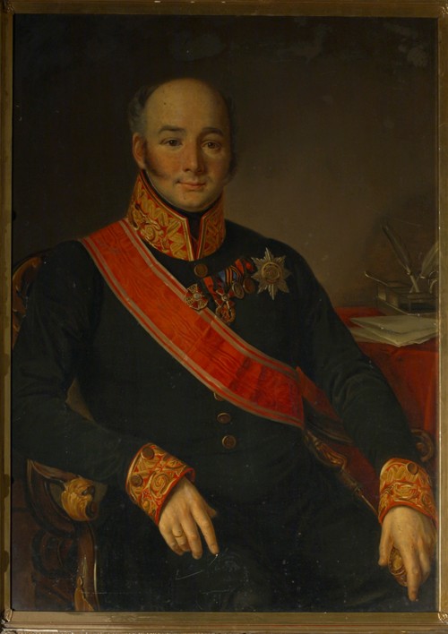 Portrait of Count Vasily Olsufyev (1796-1858) de Unbekannter Künstler
