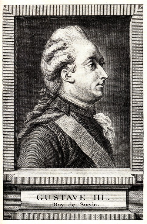 Portrait of Gustav III of Sweden de Unbekannter Künstler