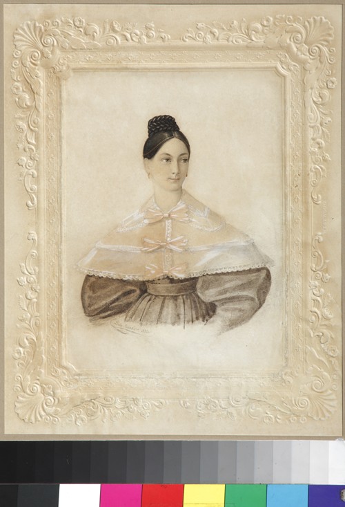Portrait of Ekaterina Alexandrovna Sverbeeva, née Princess Shcherbatova de Unbekannter Künstler