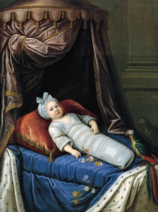 Portrait of Louis XIV (1638-1715) as Baby de Unbekannter Künstler